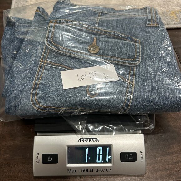 Duplex by Tyte Womens Denim Mid-Rise Casual Bermuda Shorts Sz 10 Relaxed Summer - Picture 9 of 9